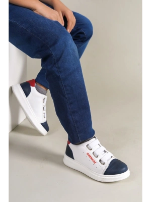 1007 - Montana Çocuk Ayakkabı Lacivert-Beyaz-Kırmızı