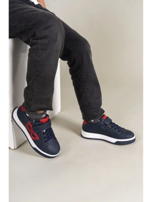 1011 - Glasses-X Çocuk Ayakkabı Lacivert Kırmızı Beyaz