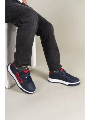 1011 Glasses-x Çocuk Ayakkabı Lacivert Kırmızı Beyaz Çocuk Spor Ayakkabı