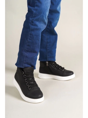 1012 Roma Çocuk Ayakkabı Siyah Çocuk Bot