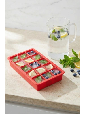15 Hazneli Silikon Buz Kalıbı & Çok Amaçlı Buzluk Ve Dondurucu Organizeri 12x19 cm