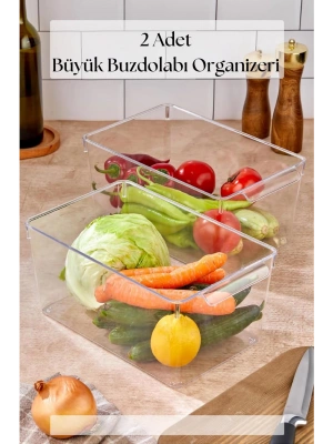 2 Li Buzdolabı Organizeri & Buzdolabı Düzenleyici 6 lt