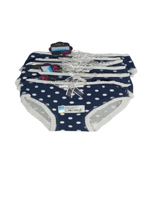 2595  Berrak  Lacivert Renkli Beli Dantelli Çocukı Bikini 6 Adet 1-2 yaş