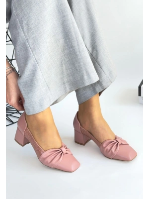 Agnet Pudra Cilt Kadın Topuklu Ayakkabı