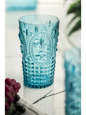 Akrilik Aquamarin Tekli Uzun Bardak & Su Meşrubat Bardağı 750 ml ( Büyük Boy & Cam Değildir )