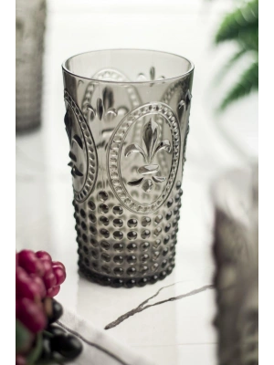 Akrilik Füme Tekli Uzun Bardak & Su Meşrubat Bardağı 750 ml ( Büyük Boy & Cam Değildir )