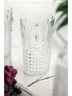 Akrilik Şeffaf Tekli Uzun Bardak & Su Meşrubat Bardağı 750 ml ( Büyük Boy & Cam Değildir )