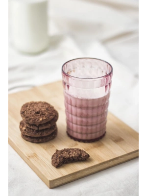 Allegra Mürdüm Akrilik Bardak | 400 ml Şık Su ve Meşrubat Bardağı | Cam Değildir | Kırılmaya Dayanıklı Tekli