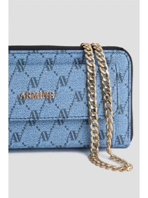 Armine 268 Mavi Noktalı Kadın El Çantası & Cüzdan