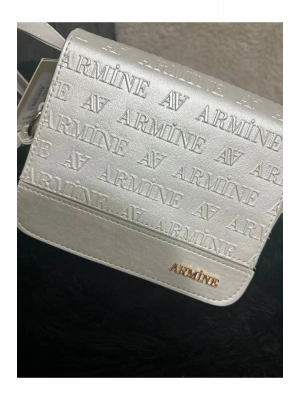 Armine 331 Beyaz Lazer Kadın Omuz Çantası
