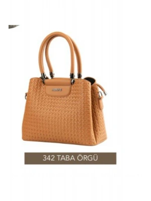 Armine 342 Taba Örgülü Kadın Omuz Çantası