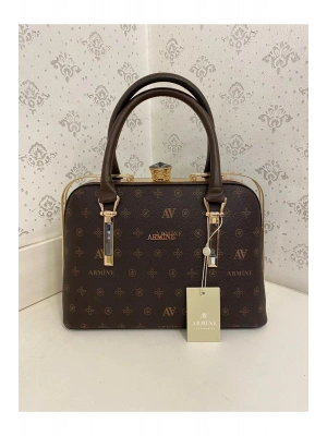 Armine Çanta 339 Kahve Baskılı 339