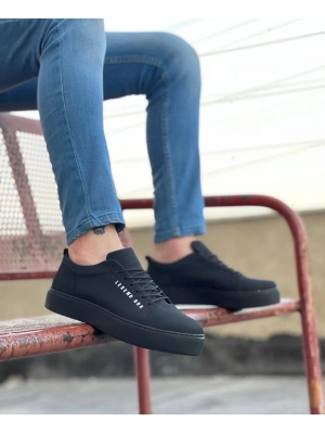 Ba0104 Bağcıklı Nubuk Siyah Spor Klasik Erkek Ayakkabı Erkek Klasik Ayakkabı