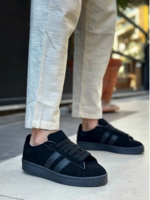 Ba0235 Boa İki Çizgili Siyah Taban Erkek Erkek Günlük Ayakkabı