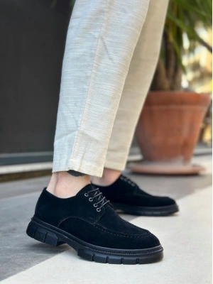 Ba0237 Bağcıklı Klasik Siyah Taban Süet Casual Erkek Ayakkabı Erkek Klasik Ayakkabı