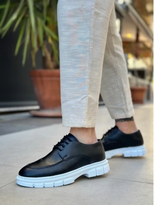 Ba0237 Bağcıklı Rugan Klasik Yüksek Taban Cilt Siyah Casual Erkek Ayakkabı Erkek Klasik Ayakkabı