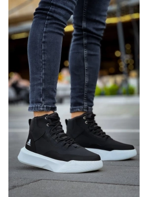 Ba0318 Bağcıklı Erkek Yüksek Taban Beyaz Taban Spor Erkek Bot