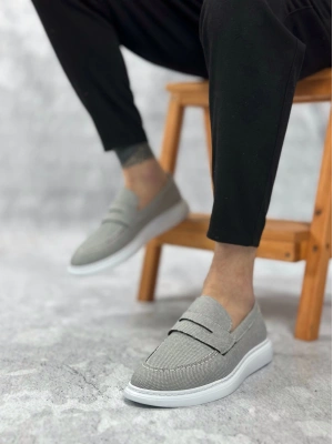 Ba0355 Bağcıksız Keten Füme Klasik Corcik Erkek Ayakkabı Erkek Klasik Ayakkabı