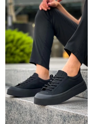 BA500 BOA Özel Termo Taban Siyah Renk Casual Erkek Ayakkabı