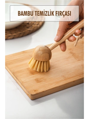 Bambu Temizlik Fırçası