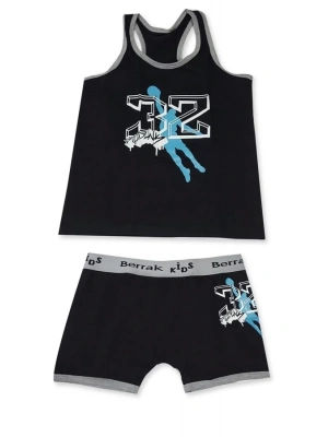 Berrak Baskılı Elastan Çocuk Takımı 1511