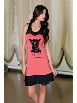 Berrak Bayan Tüllü Gecelik Elbise