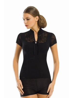 Berrak Dantelli Yarım Kollu Kadın Bluz Elestan