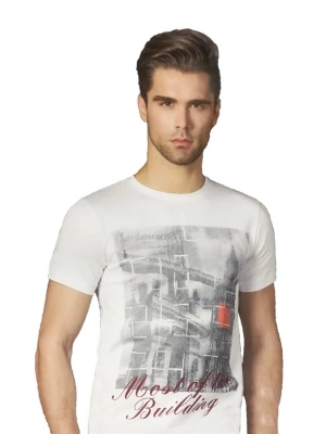 Berrak Erkek Köprü Baskılı T-Shirt 1047