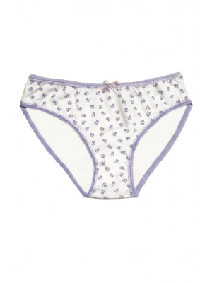 Berrak Kadın için Beyaz Kurdele Detaylı Bikini Kod 11104