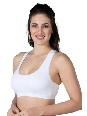 BEYAZ MI Emay 1424 Modal Cotton Sporcu Büstiyer