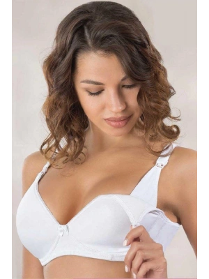 BEYAZ MI Emay 166 C Balenli Pedli Emzirme Sütyen