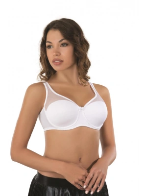 BEYAZ MI Emay 167B Pedli Tül Toparlayıcı Sütyen