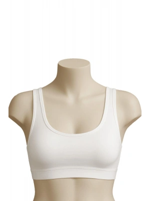 BEYAZ MI Emay 1816 6'Lı Pedli Kalın Askılı Alıştırma Sütyeni