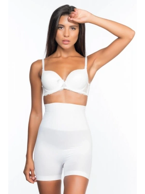 BEYAZ MI Emay 2075 Yüksek Bel Desenli Double Kısa Paça Korse