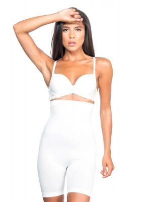 BEYAZ MI Emay 2077 Yüksek Bel Desenli Paçalı Korse