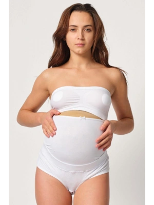 BEYAZ MI Emay 2825 Cotton Hamile Karın Destekleyici Slip Korse