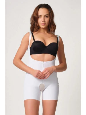 BEYAZ MI Emay 2834 Göğsü Açık Ferumalı Tül Popo Boy Lazer Korse