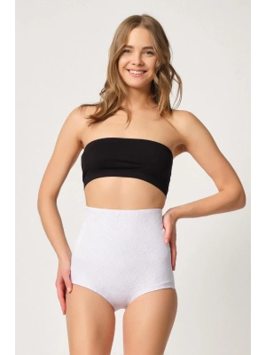 BEYAZ MI Emay 2842 Lazer Dantelli Slip Korse