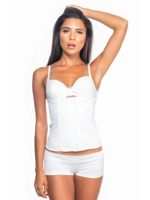 BEYAZ MI Emay 2865 Agraflı Balen Destekli Lazer Bel Korse