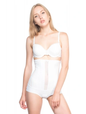 BEYAZ MI Emay 2886 Yüksek Bel Tül Slip Lazer Korse