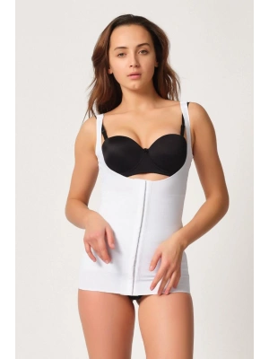 BEYAZ MI Emay 2916 Karyoka Destekli Agraflı Atlet Korse