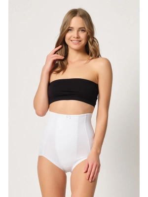 BEYAZ MI Emay 2920 Yüksek Bel Karın Desteklı Slip Lazer Korse