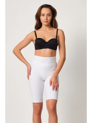 BEYAZ MI Emay 2923 Yüksek Bel Karyokalı Paçalı Lazer Korse