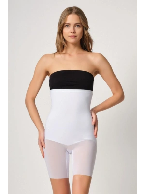 BEYAZ MI Emay 2929 Double Tül Paçalı Lazer Korse