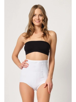 BEYAZ MI Emay 2931 Karın Balen Destekli Slip Lazer Korse