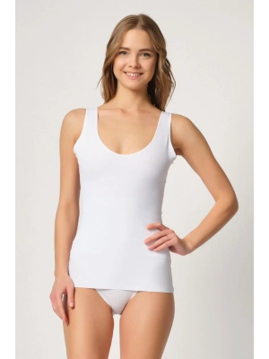 BEYAZ MI Emay 2938 Sırtı Tül Karyokalı Destekli Atlet Korse