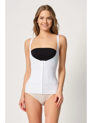 BEYAZ MI Emay 2946 Göğüs Altı Balen Destekli Atlet Korse