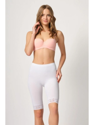 BEYAZ MI Emay 3004 Soft Uzun Paça Dantel Boxer