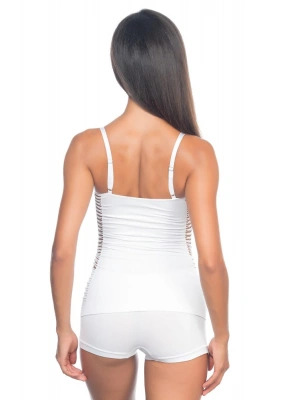 BEYAZ MI Emay 5037 İp Askılı Fantazi Atlet Korse