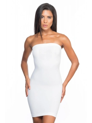 BEYAZ MI Emay 5065 Straplez Elbise Korse